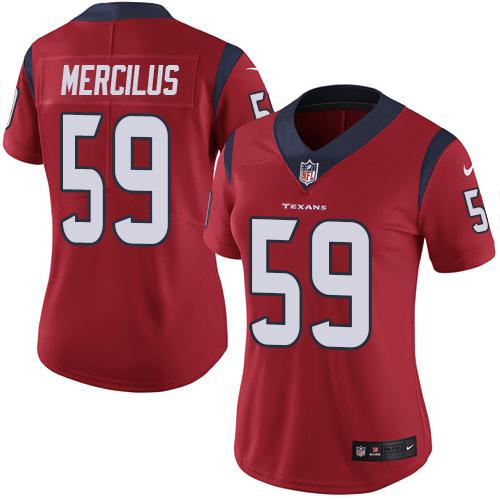 Nike Texans #59 Whitney Mercilus Red Alternate Women's Stitched NFL Vapor Untouchable Limited Jersey